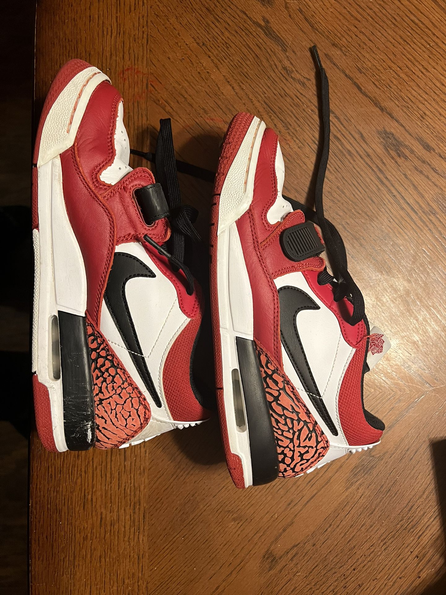 Nike Air Jordan Legacy 312 Low Shoes "Bred" White Black Red CD7069-116 Men's 6.5