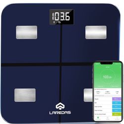 Scale for Body Weight, 17 Data Body Composition Bathroom Smart Scale 0.1 kg/0.2 lb, Track Body Fat/Muscle Mass/BMI/Heart Rate/Wate