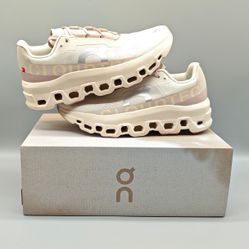 ON Cloudmonster Women’s Running Shoe - Moon/ Fawn 