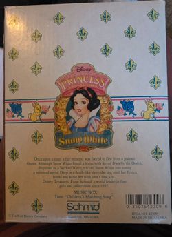 Schmid Vintage Disney music box featuring Grumpy.