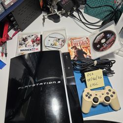 Sony PlayStation 3 CECHL01 80GB Completely Cleaned w/2 Games and 1 Controller