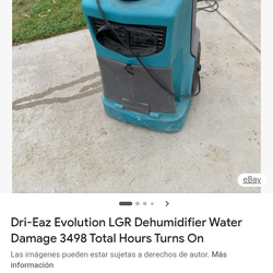 Evolution industrial dehumidifier