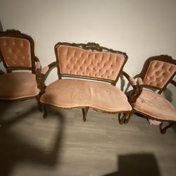 Antique Pink Sofas