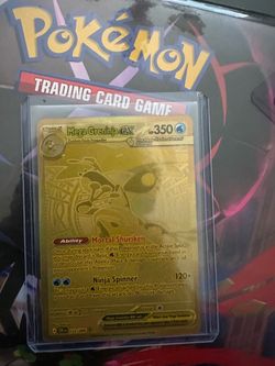 Pokemon TCG Mega Greninja EX 122/086 Chaos Rising Gold Full Art Holo
