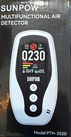 New SUNPOW Multifunctional Air Detector (Model: PTH-252D) – Sealed
