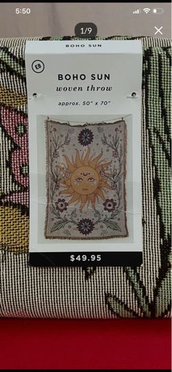 Celestial Sun boho throw tapestry