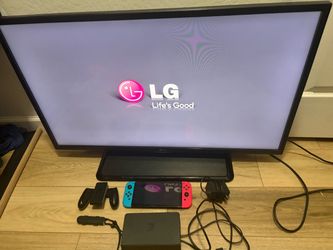 Switch OLED + 38inch LG TV