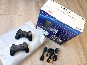 PS3 console + 2 controllers