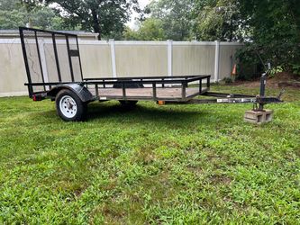 2017 5x10 utility trailer with ramp landscape trailer