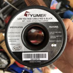 Low voltage Cable Red And Black