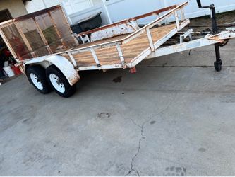 12x6.5 double axle utility trailer