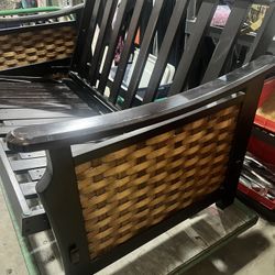 Nice sturdy full size black wooden futon no mattress included p/u Willow Grove WAREHOUSE