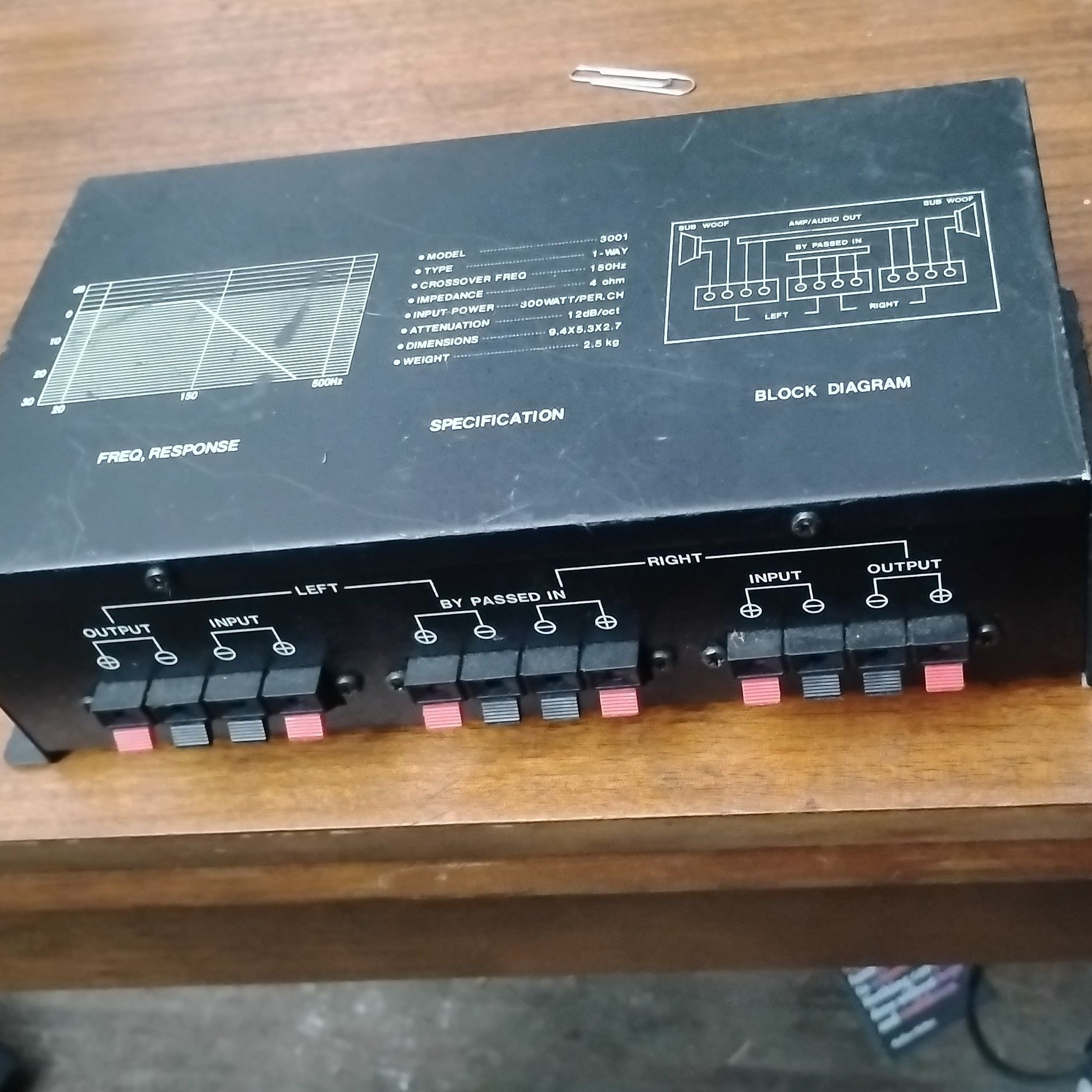 Audio Crossover Network Signal Processor