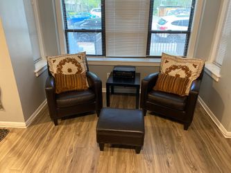 Couches with pillows and Foot rest