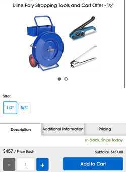 Strapping cart and tools