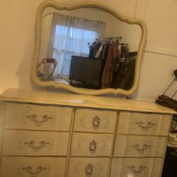 French Provincial Dresser & Mirror