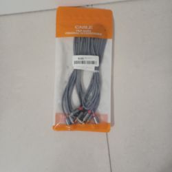 Audio Stereo Subwoofer Cable 2 Pack