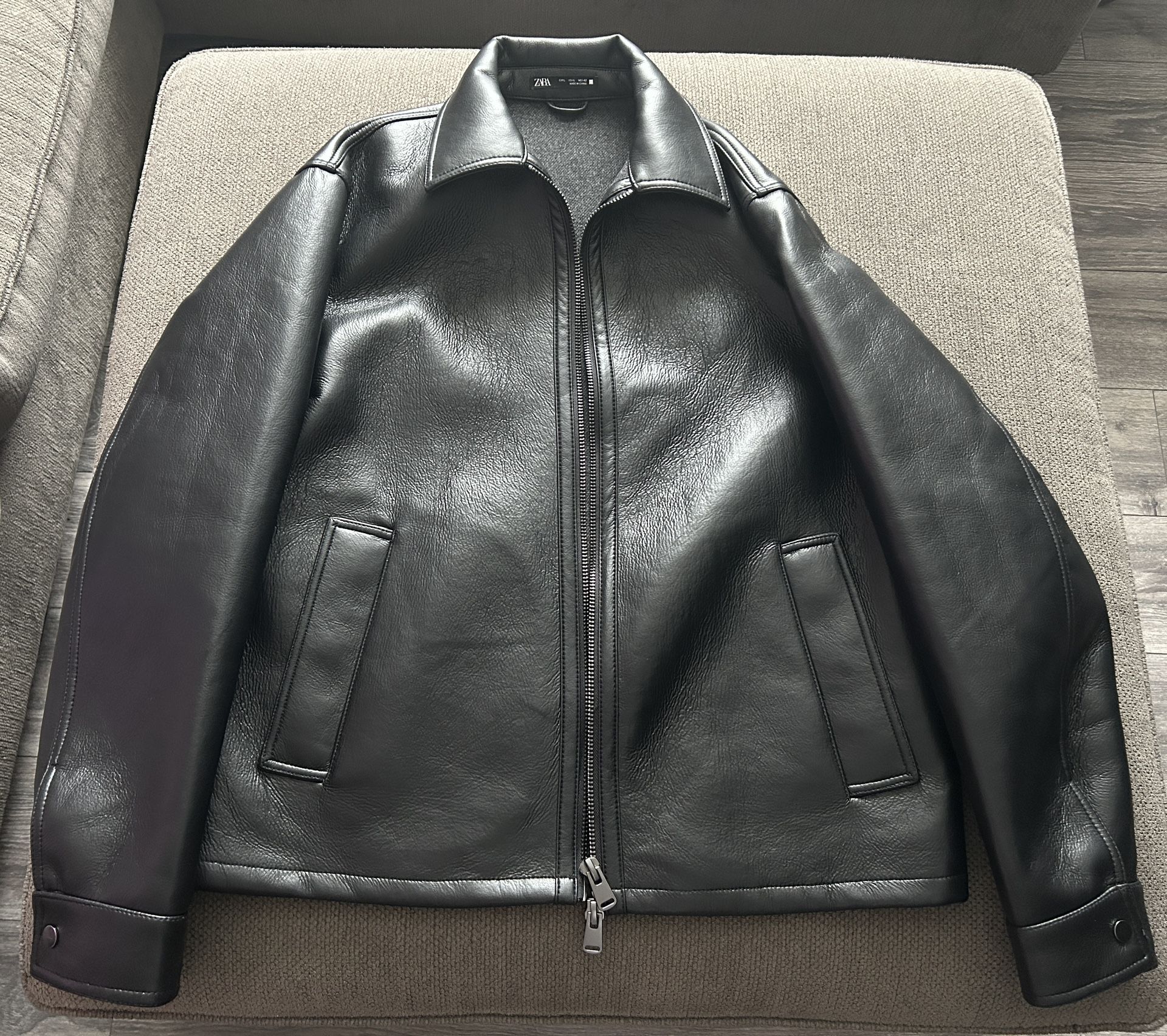 ZARA Faux Leather Jacket (Like New) $119 Retail