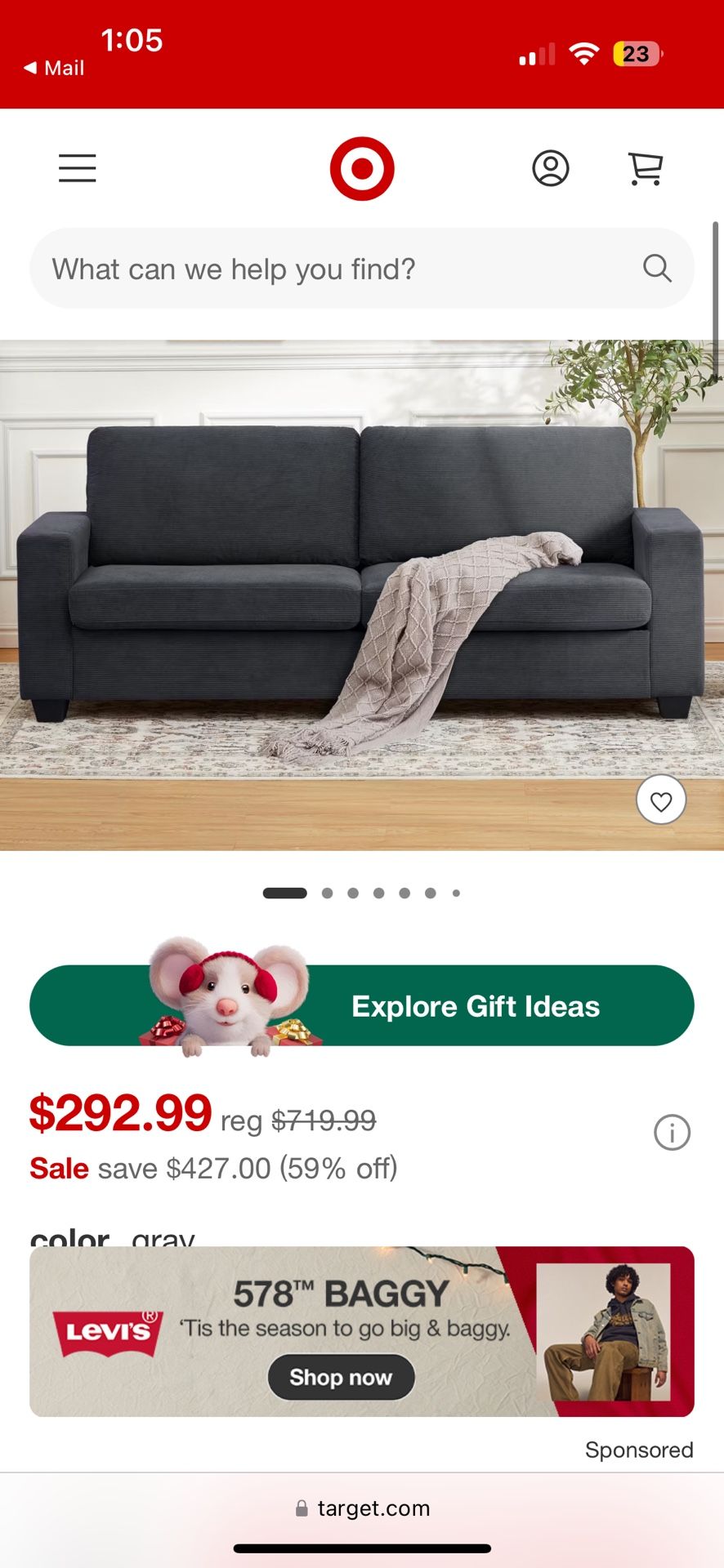 Brand New Couch In Box