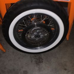 16 Dunlop Front Tire With Whitewall  Good Tread And Rotors 