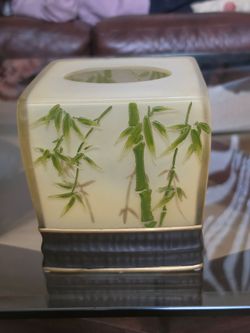 Vintage Bamboo Tissue Box