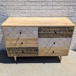 Six Drawer Mango Wood Dresser 