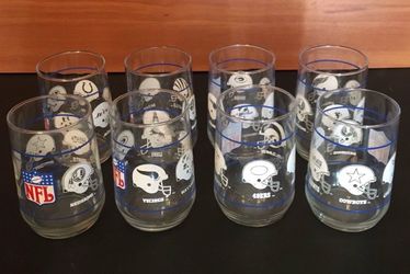 Vintage NFL team glasses
