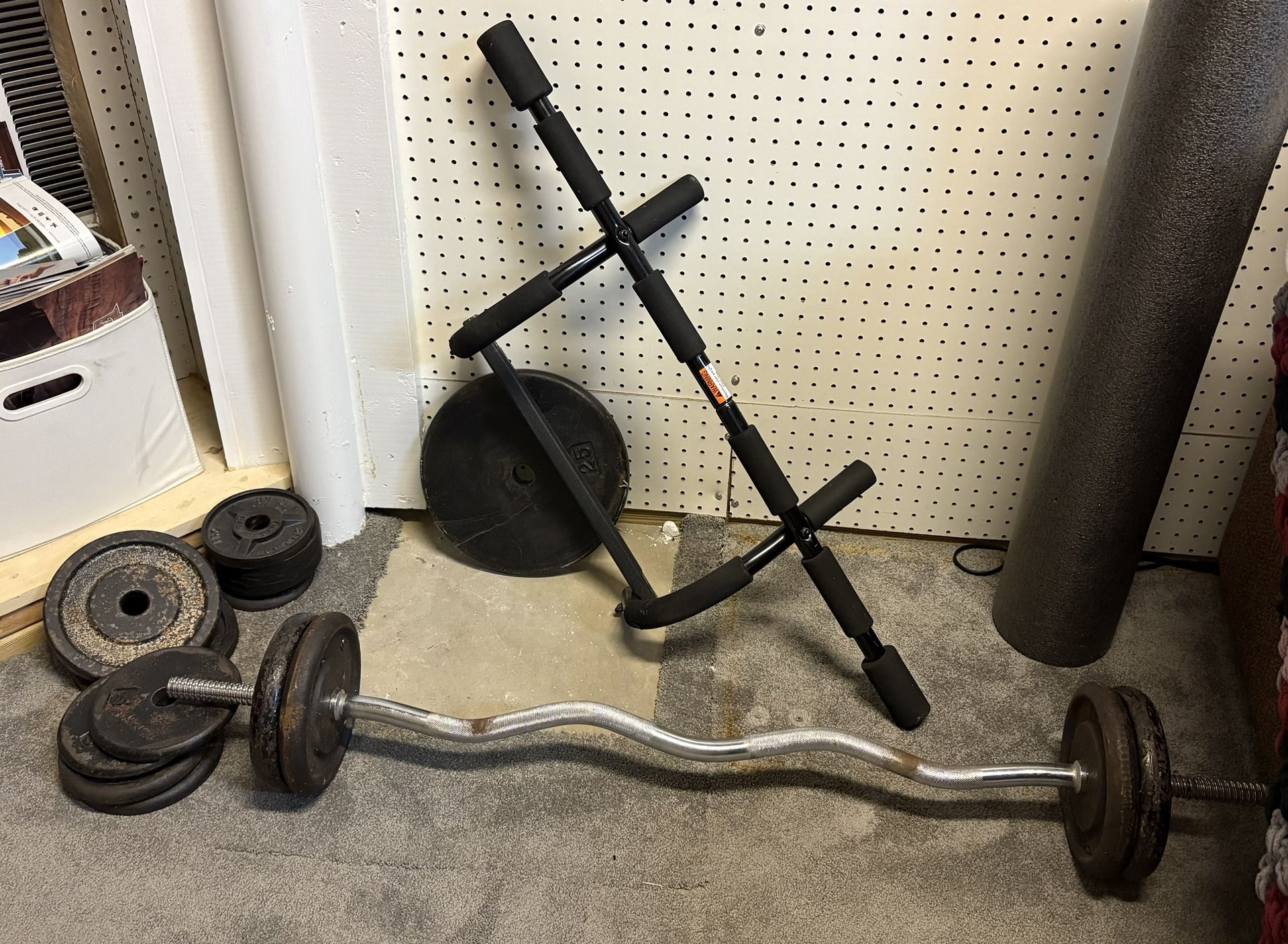 Ez Curl Bar And Weight