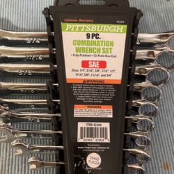 Pittsburgh 9pc Combination Wrench Set