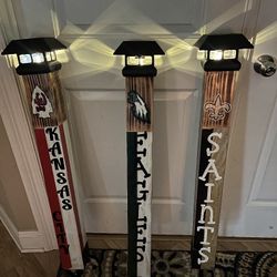 NFL Solar Light Pole