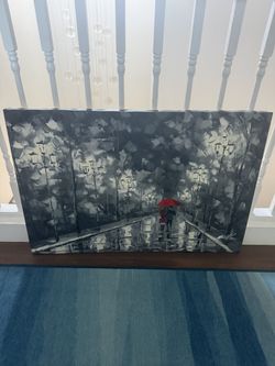 Large Hand-Painted Canvas Wall Art – 24” × 36”