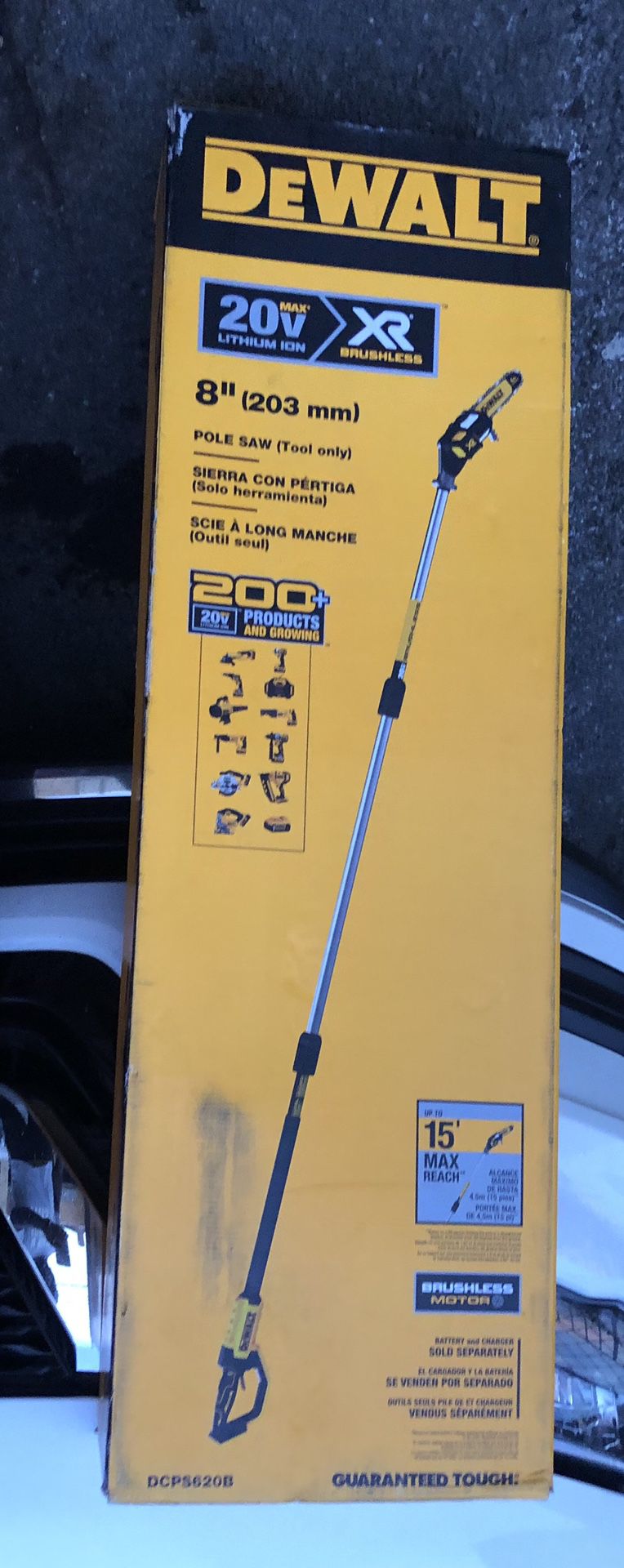 Dewalt 20v Xr Brushless 8” Pole Saw (Brand New Tool Only)