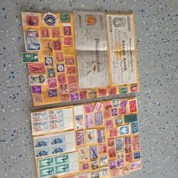 2 sheet Good value old usa stamps lot BK 78