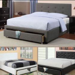 Queen Bed With Mattress