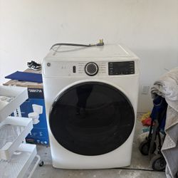 GE 7.8 Cu. Ft. Stackable Smart 10-cycle Electric Dryer-White