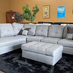 STORE CLOSING SALE – Sectional with Ottoman ONLY $499!