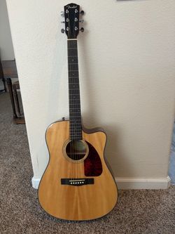 Like New Fender Acoustic Electric Guitar cd-140sce/nat