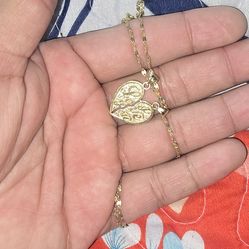 14k gold chain and pendant