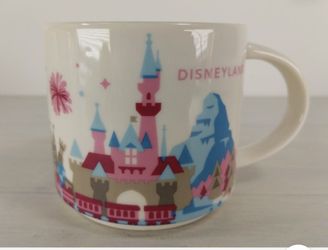 Disneyland & Starbucks Coffee Mug You Are Here 1st Edition In Excellent Condition