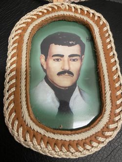 X-Large Large Religious Escapulario "Jesus  Malverde"  Image Patrón Saint