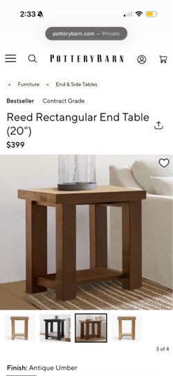 Pottery barn end tables