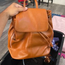 Genuine Leather Backpack Purse for Women: Fashion Ladies Full-Grain Leather Convertible Backpack Bag for Travel - Brown