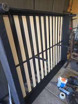 Full size bed frame.