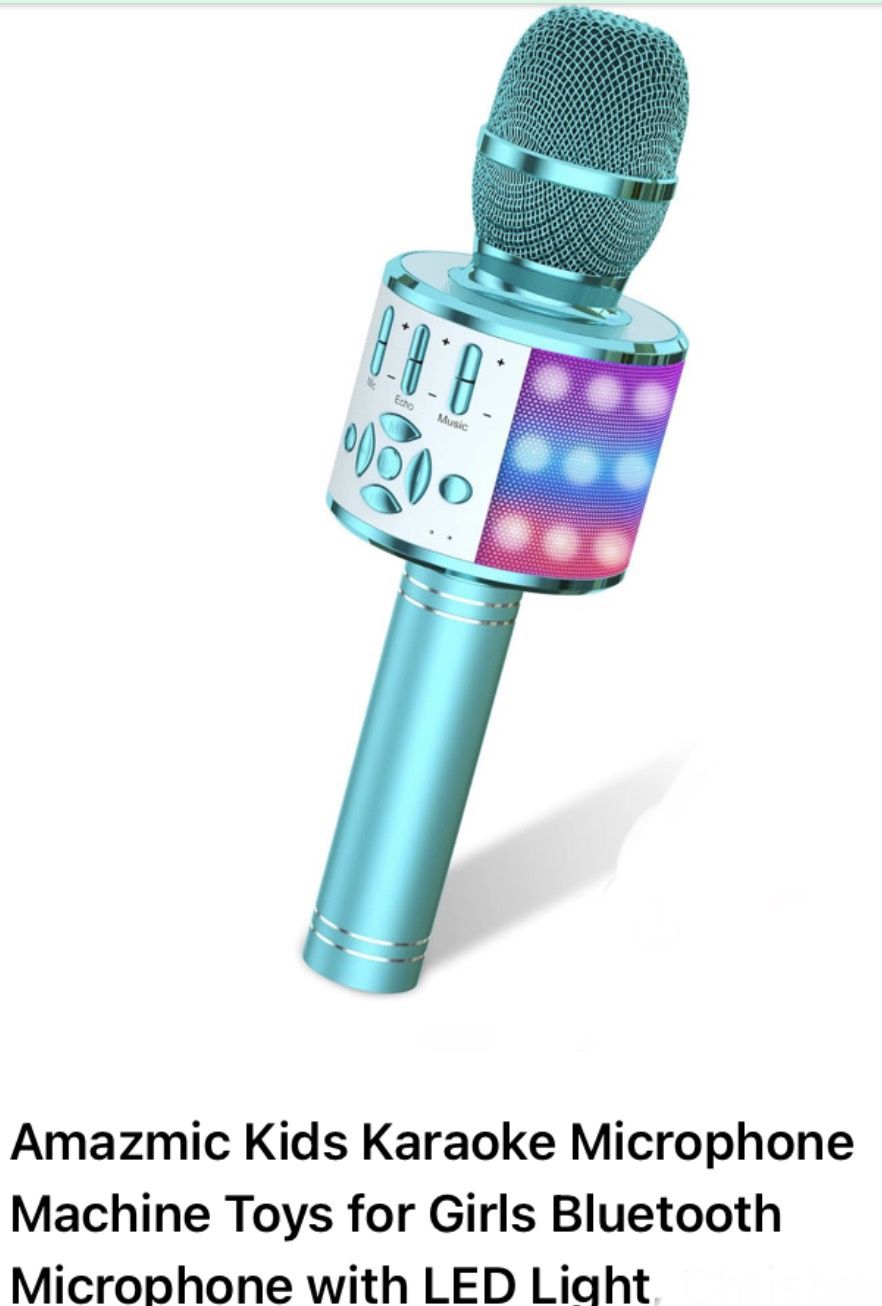 Amazmic Kids Karaoke Microphone Machine