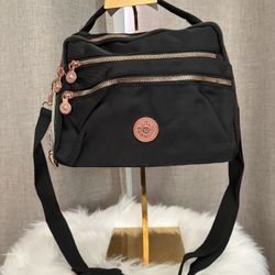  Nylon Crossbody Bag  Black