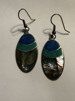 Vintage Mexican Alpaca Silver Earrings 925