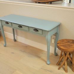 Free Distressed Console Table With One Drawer