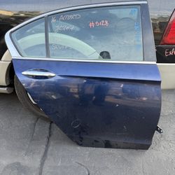 2013 - 2017 Honda Accord Rear Door Passenger Side Blue