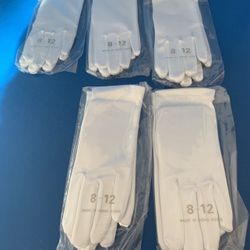 Girl Gloves For Tea Party Ages 7-11. Made In Hong Kong  Stretchy Satin. First Comunión Gloves For Girls 