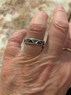 Sterling turquoise ring size 8